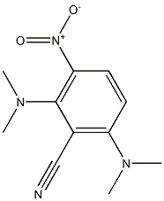 2,6-di(dimethylamino)-3-nitrobenzonitrile Struktur