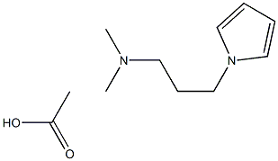 N,N-dimethyl-N-[3-(1H-pyrrol-1-yl)propyl]amine acetate Struktur