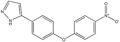 5-[4-(4-nitrophenoxy)phenyl]-1H-pyrazole Struktur