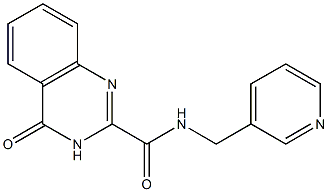 N2-(3-pyridylmethyl)-4-oxo-3,4-dihydroquinazoline-2-carboxamide Struktur