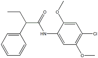 N1-(4-chloro-2,5-dimethoxyphenyl)-2-phenylbutanamide Struktur