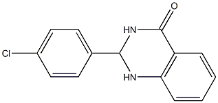 2-(4-chlorophenyl)-1,2,3,4-tetrahydroquinazolin-4-one Struktur