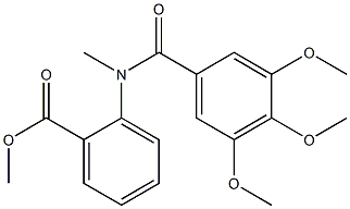 methyl 2-[methyl(3,4,5-trimethoxybenzoyl)amino]benzoate Struktur