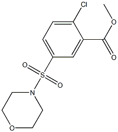 methyl 2-chloro-5-(morpholin-4-ylsulfonyl)benzoate Struktur