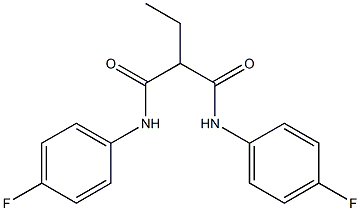 N1,N3-di(4-fluorophenyl)-2-ethylmalonamide Struktur