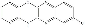 9-chloro-12H-pyrido[2',3':5,6][1,4]oxazino[2,3-b]quinoxaline Struktur