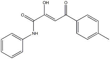 N1-phenyl-2-hydroxy-4-(4-methylphenyl)-4-oxobut-2-enamide Struktur