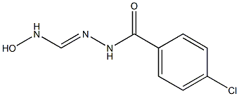 N'-(4-chlorobenzoyl)-N-hydroxyhydrazonoformamide Struktur