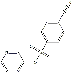 3-pyridyl 4-cyanobenzene-1-sulfonate Struktur