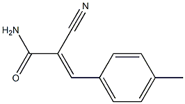 2-cyano-3-(4-methylphenyl)acrylamide Struktur