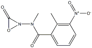 methyl N-(2-methyl-3-nitrobenzoyl)hydrazonoformate Struktur