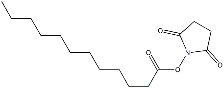 2,5-dioxotetrahydro-1H-pyrrol-1-yl laurate Struktur