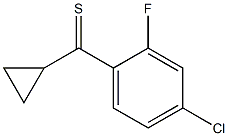 (4-chloro-2-fluorophenyl)(cyclopropyl)methanethione Struktur