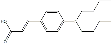 (E)-3-(4-(dibutylamino)phenyl)acrylic acid Struktur