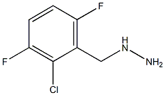 1-(2-chloro-3,6-difluorobenzyl)hydrazine Struktur