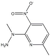 1-methyl-1-(6-methyl-3-nitropyridin-2-yl)hydrazine Struktur