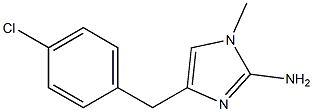 1-methyl-4-(4-chlorobenzyl)-1H-imidazol-2-amine Struktur