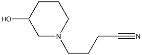 4-(3-hydroxypiperidin-1-yl)butanenitrile Struktur