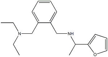 ({2-[(diethylamino)methyl]phenyl}methyl)[1-(furan-2-yl)ethyl]amine Struktur