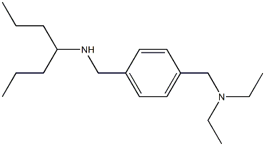 ({4-[(diethylamino)methyl]phenyl}methyl)(heptan-4-yl)amine Struktur