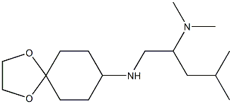 (1-{1,4-dioxaspiro[4.5]decan-8-ylamino}-4-methylpentan-2-yl)dimethylamine Struktur