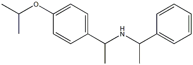 (1-phenylethyl)({1-[4-(propan-2-yloxy)phenyl]ethyl})amine Struktur