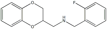 (2,3-dihydro-1,4-benzodioxin-2-ylmethyl)[(2-fluorophenyl)methyl]amine Struktur