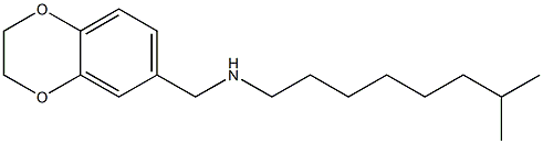 (2,3-dihydro-1,4-benzodioxin-6-ylmethyl)(7-methyloctyl)amine Struktur