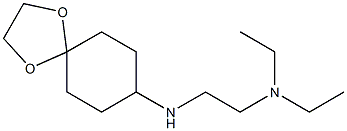 (2-{1,4-dioxaspiro[4.5]decan-8-ylamino}ethyl)diethylamine Struktur