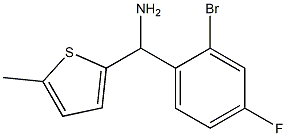 (2-bromo-4-fluorophenyl)(5-methylthiophen-2-yl)methanamine Struktur