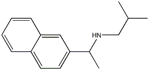 (2-methylpropyl)[1-(naphthalen-2-yl)ethyl]amine Struktur