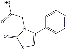 (2-oxo-4-phenyl-1,3-thiazol-3(2H)-yl)acetic acid Struktur