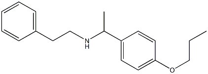 (2-phenylethyl)[1-(4-propoxyphenyl)ethyl]amine Struktur