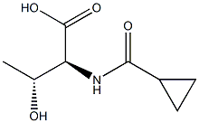 (2S,3R)-2-[(cyclopropylcarbonyl)amino]-3-hydroxybutanoic acid Struktur