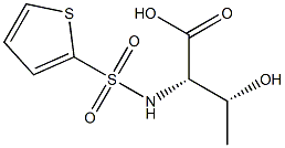 (2S,3R)-3-hydroxy-2-[(thien-2-ylsulfonyl)amino]butanoic acid Struktur