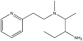 (3-aminopentan-2-yl)(methyl)[2-(pyridin-2-yl)ethyl]amine Struktur