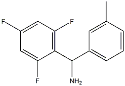 (3-methylphenyl)(2,4,6-trifluorophenyl)methanamine Struktur