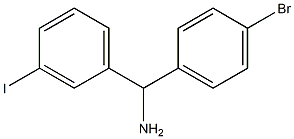 (4-bromophenyl)(3-iodophenyl)methanamine Struktur