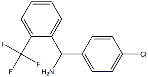 (4-chlorophenyl)[2-(trifluoromethyl)phenyl]methanamine Struktur