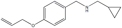 (cyclopropylmethyl)({[4-(prop-2-en-1-yloxy)phenyl]methyl})amine Struktur