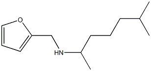 (furan-2-ylmethyl)(6-methylheptan-2-yl)amine Struktur