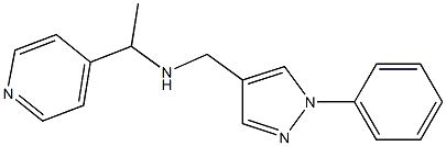 [(1-phenyl-1H-pyrazol-4-yl)methyl][1-(pyridin-4-yl)ethyl]amine Struktur