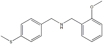 [(2-methoxyphenyl)methyl]({[4-(methylsulfanyl)phenyl]methyl})amine Struktur