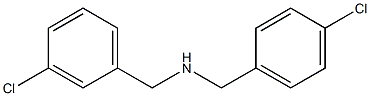 [(3-chlorophenyl)methyl][(4-chlorophenyl)methyl]amine Struktur