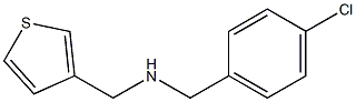 [(4-chlorophenyl)methyl](thiophen-3-ylmethyl)amine Struktur