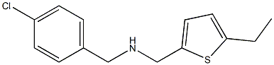 [(4-chlorophenyl)methyl][(5-ethylthiophen-2-yl)methyl]amine Struktur