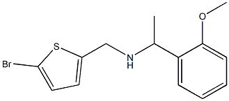 [(5-bromothiophen-2-yl)methyl][1-(2-methoxyphenyl)ethyl]amine Struktur