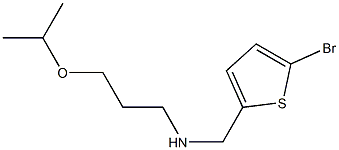 [(5-bromothiophen-2-yl)methyl][3-(propan-2-yloxy)propyl]amine Struktur