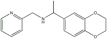 [1-(2,3-dihydro-1,4-benzodioxin-6-yl)ethyl](pyridin-2-ylmethyl)amine Struktur