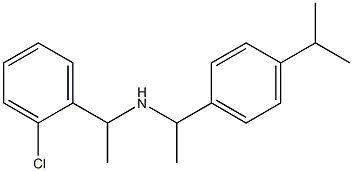 [1-(2-chlorophenyl)ethyl]({1-[4-(propan-2-yl)phenyl]ethyl})amine Struktur